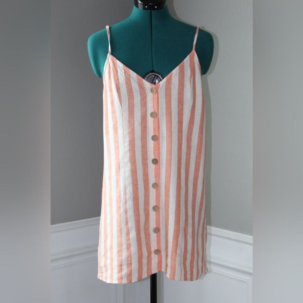 Show Me Your Mumu Remington Mini Dress in Dreamsicle Stripe Women’s Size Small - Picture 2 of 7